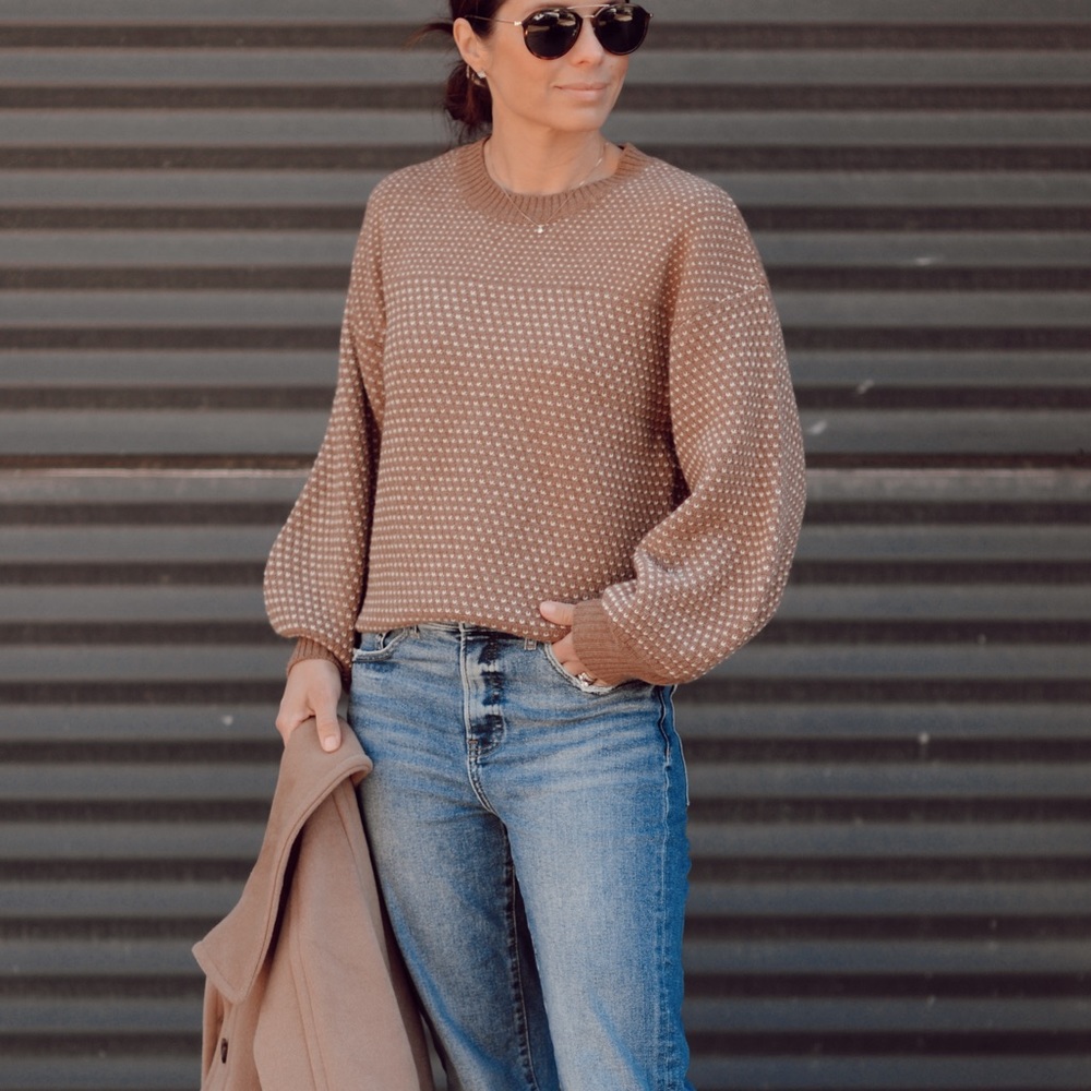 Like new sweater, balloon sleeve